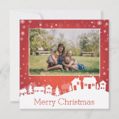 Winterlandschapsfoto Feestdagenkaart (Voorkant)