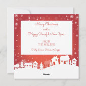 Winterlandschapsfoto Feestdagenkaart (Achterkant)