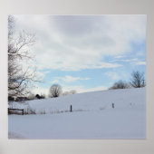 Winterlandschapsfoto Poster (Voorkant)