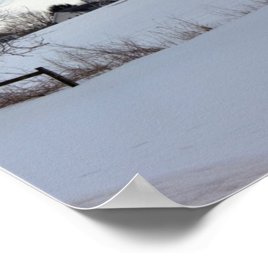 Winterlandschapsfoto Poster (Hoek)