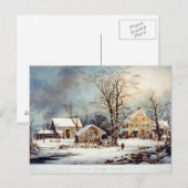 Winterlandschapskaart Briefkaart (Voorkant / Achterkant)