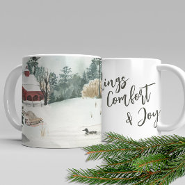 Winterlandschapslanden van Comfort en Joy Koffiemok