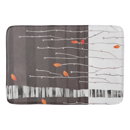 Winterlandschapsstructuur Badmat (Voorkant)