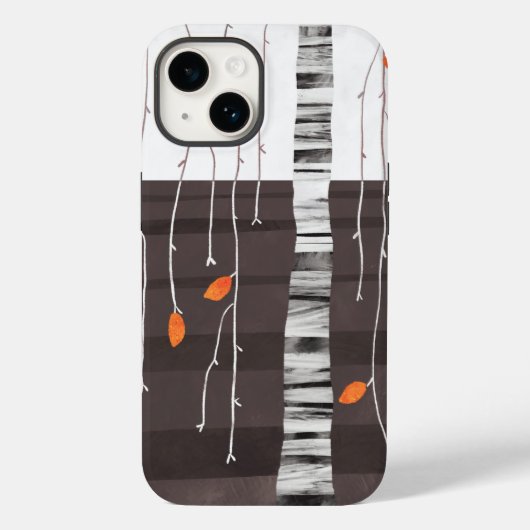 Winterlandschapsstructuur Case-Mate iPhone Case (Achterkant)