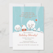 Winterlandschapsuitnodiging Kaart (Voorkant)