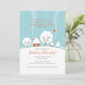 Winterlandschapsuitnodiging Kaart (Staand voorkant)