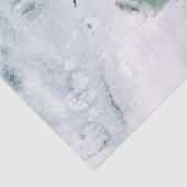 Winterlandschapsvogels Waterverf Boeken Tissuepapier (Detail)