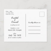 Winterlantaarns kraft save the date aankondigingskaart (Achterkant)