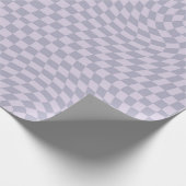 Winterlavender Warped Checkered Cadeaupapier (Hoek)