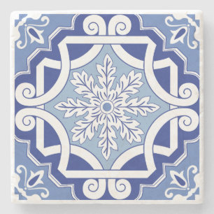 Winterleaf Scroll Stenen Onderzetter