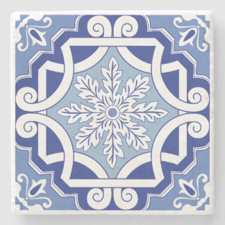 Winterleaf Scroll Stenen Onderzetter