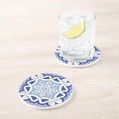 Winterleaf Scroll Zandsteen Onderzetter (Zijkant)