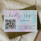 Winterlegant Weddenschap RSVP online met QR-code