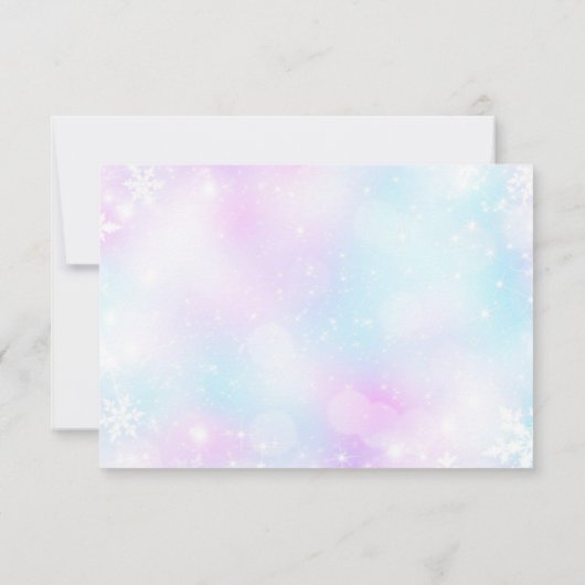 Winterlegant Weddenschap RSVP online met QR-code Kaartje (Achterkant)