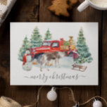 winterlek voor rendiermeisje briefkaart<br><div class="desc">Dit ontwerp kan op het gebied worden gepersonaliseerd dat door de foto en/of tekst te veranderen wordt verstrekt. Of het kan worden aangepast door te klikken deze Sjabloon personaliseert en dan de klik te kiezen om verdere optie aan te passen en de kleur van de achtergrond te schrappen of te...</div>