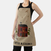 winterlessen - primitief koloniaal met sneeuwman schort (Insitu)