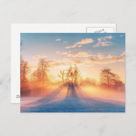 Winterliche Postkarte Briefkaart (Voorkant / Achterkant)