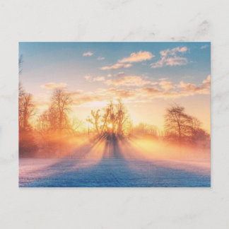 Winterliche Postkarte Briefkaart