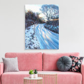 Winterlicht Canvas Afdruk (Insitu (Woonkamer))