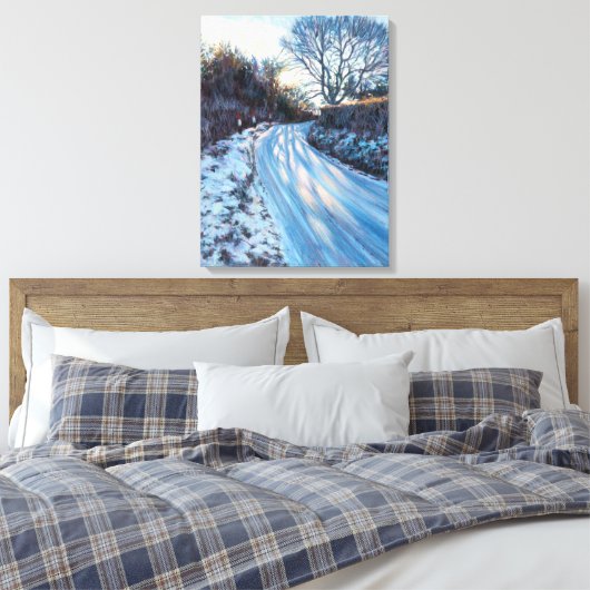 Winterlicht Canvas Afdruk (Insitu (Slaapkamer))
