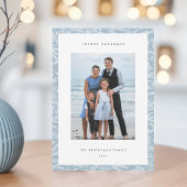 Winterlichten | Moderne verticale foto Hanukkah Feestdagenkaart