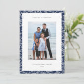 Winterlichten | Moderne verticale foto Hanukkah Feestdagenkaart (Staand voorkant)