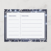 Winterlichten rustieke bruid om receptkaart te zij briefkaart (Achterkant)