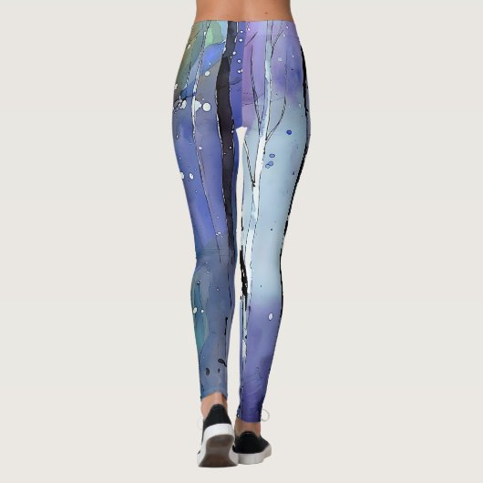 Winterlied in de Birch Bossen Leggings (Achterkant)