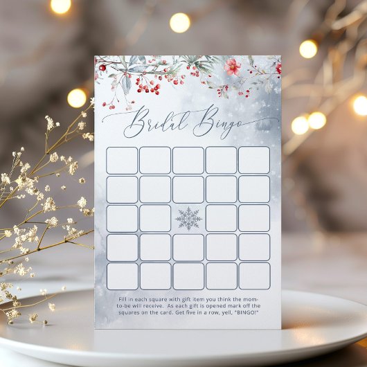 Winterliefde in vrijgezellenfeest bingospel