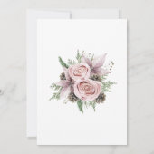 Winterliefde is in bloei Vrijgezellenfeest Poinset Kaart (Achterkant)