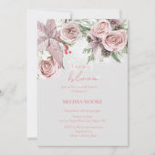 Winterliefde is in bloei Vrijgezellenfeest Poinset Kaart (Voorkant)