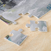 Winterliefhebbers sneeuw Londen Thames Big Ben sch Legpuzzel (Zijkant)