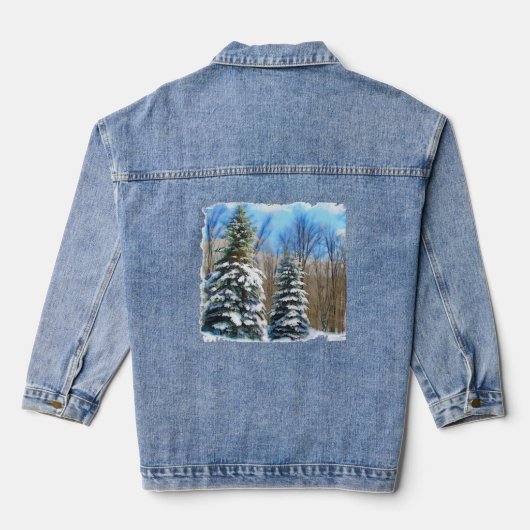 Winterlijnen Denim Jacket (Achterkant)