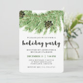 Winterlijnen | Uitnodiging feestdag (Staand voorkant)