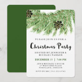 Winterlijnen | Uitnodiging voor kerstfeestdagen (Voorkant / Achterkant)