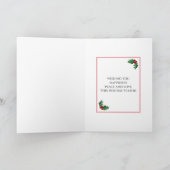 Winterloof Happy Holidays Foto Kaart (Binnen)