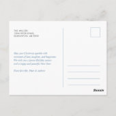 Winterloof | Kerstfoto Merry & Bright Briefkaart (Achterkant)