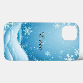 Winterloof rondom de scène Case-Mate iPhone case (Achterkant (horizontaal))