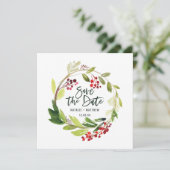 Winterloof save the date kaart (Staand voorkant)