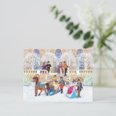 Winterloop Briefkaart (Staand voorkant)