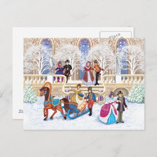 Winterloop Briefkaart (Voorkant / Achterkant)