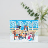 Winterloop Briefkaart (Staand voorkant)