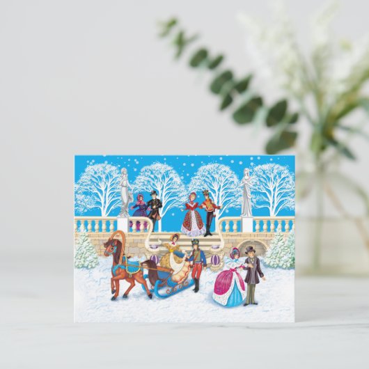 Winterloop Briefkaart (Staand voorkant)