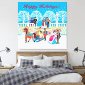 Winterloop Canvas Afdruk (Insitu (Slaapkamer))