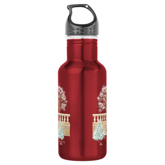 Winterloop Dames en heren Waterfles (Achterkant)