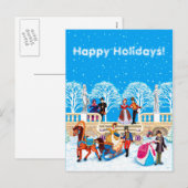 Winterloop Feestdagenkaart (Voorkant / Achterkant)