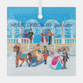 Winterloop Glas Ornament (Voorkant)