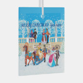 Winterloop Glas Ornament (Voorkant Rechts)