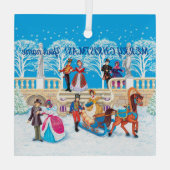 Winterloop Glas Ornament (Achterkant)