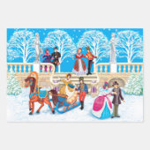 Winterloop Inpakpapier Vel (Voorkant)